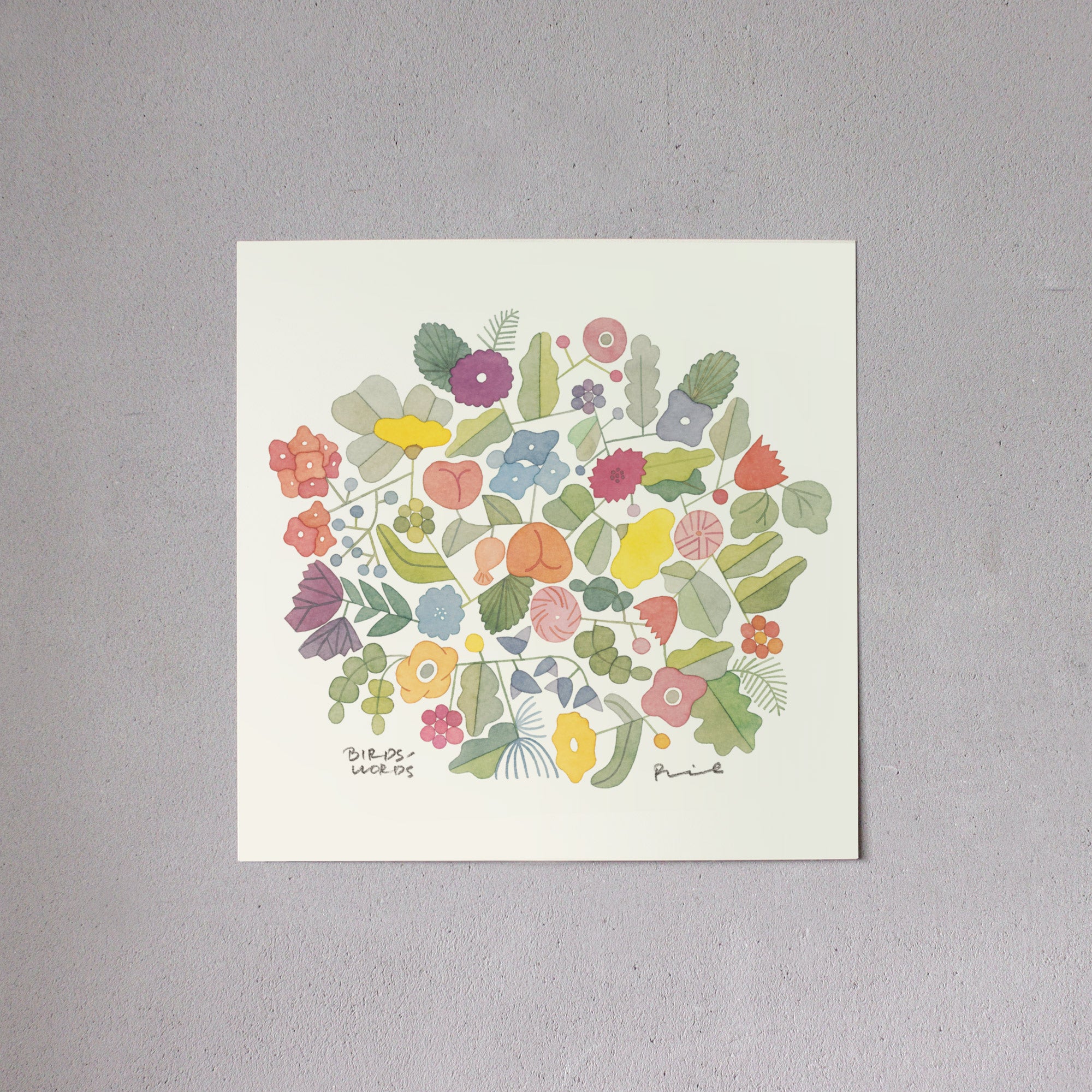 ポスター 20cm / BOUQUET – BIRDS' WORDS