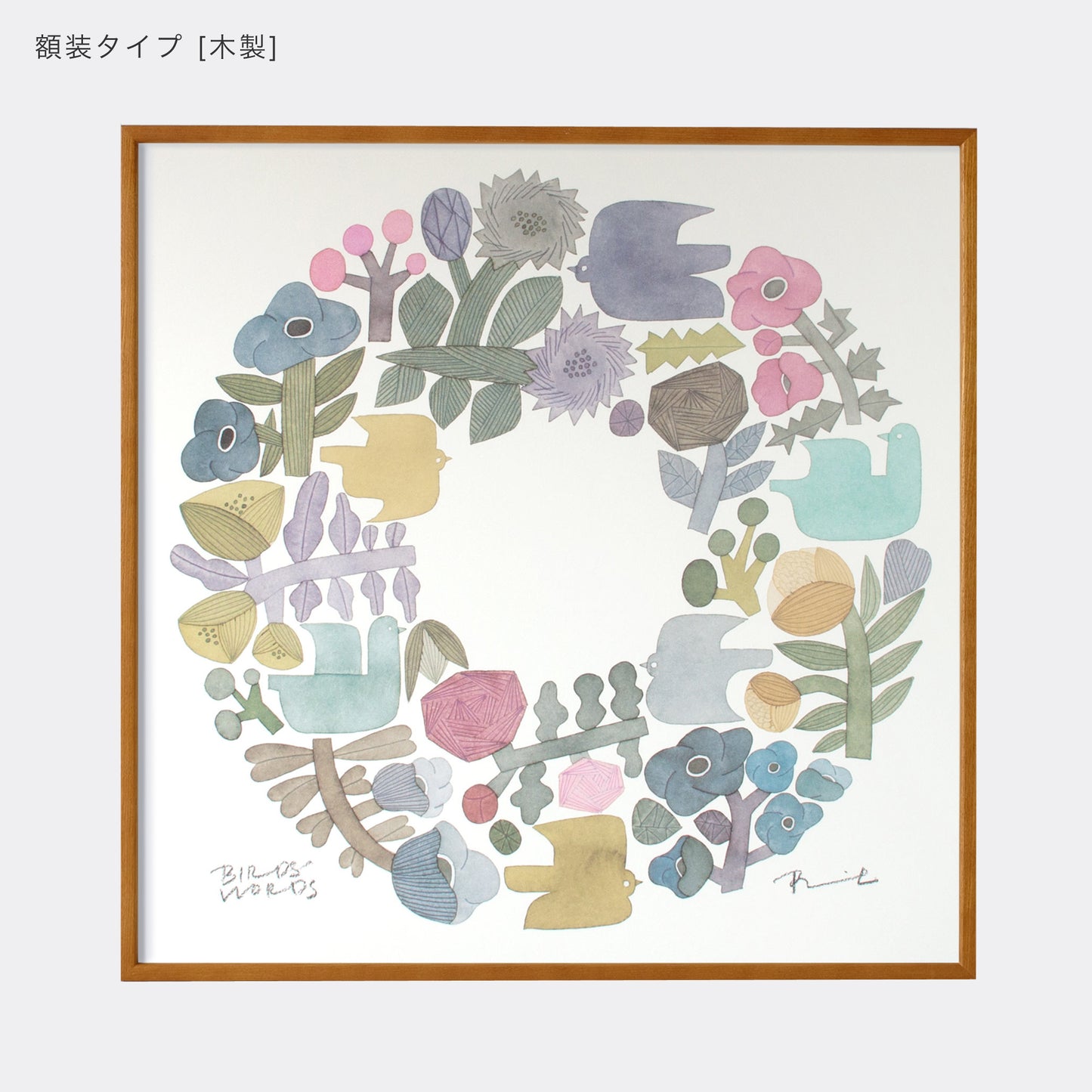 ポスター 60cm / SHABBY WREATH