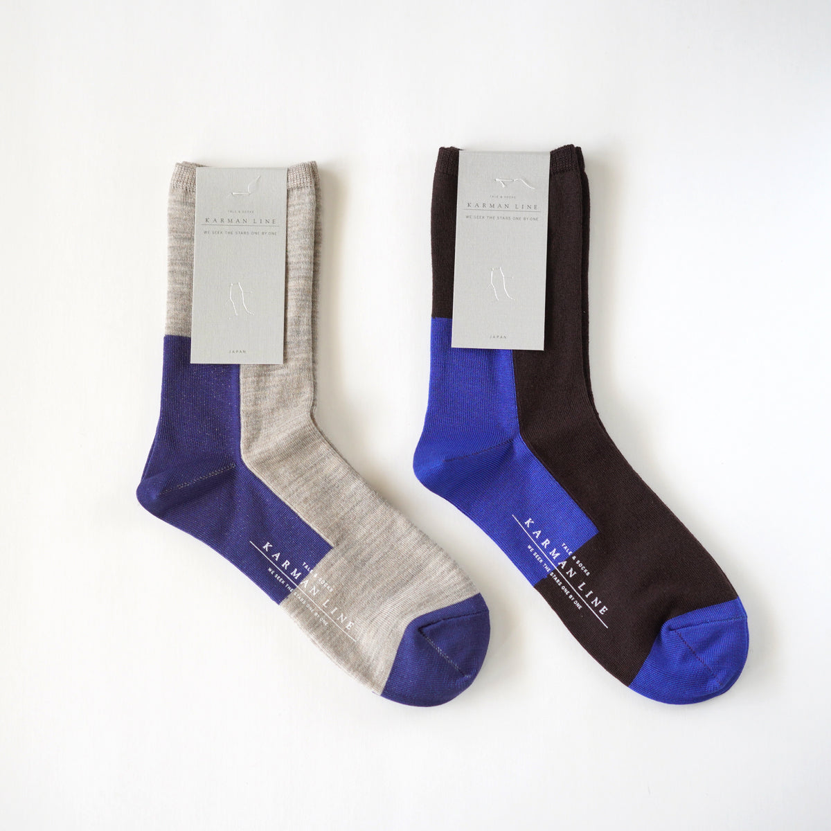 GEMINI /23-25cm 双子座 踵・爪先 配色ソックス（ウール） – BIRDS' WORDS