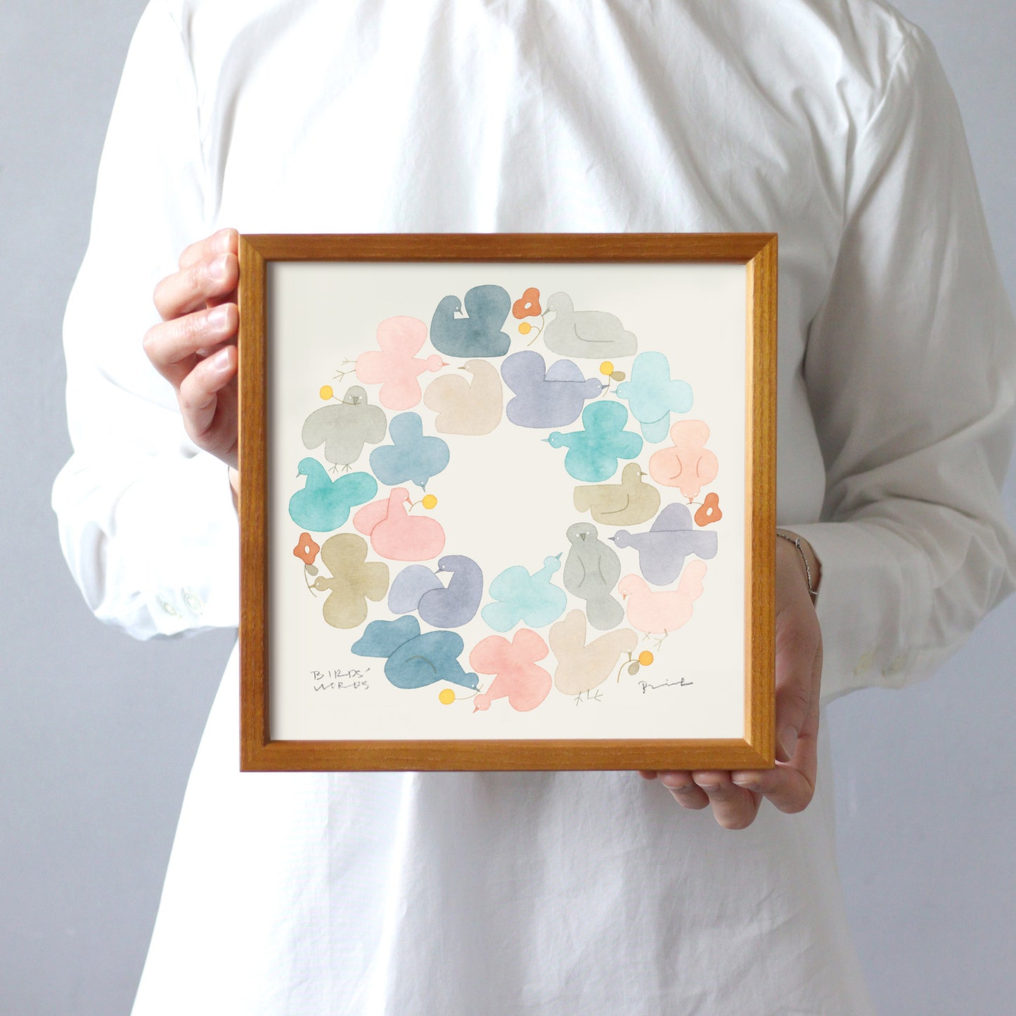 ポスター 20cm / BIRDS WREATH