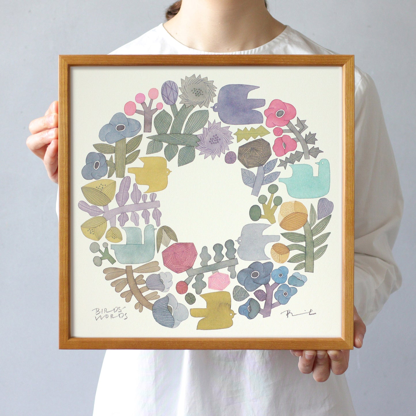 ポスター 30cm / SHABBY WREATH