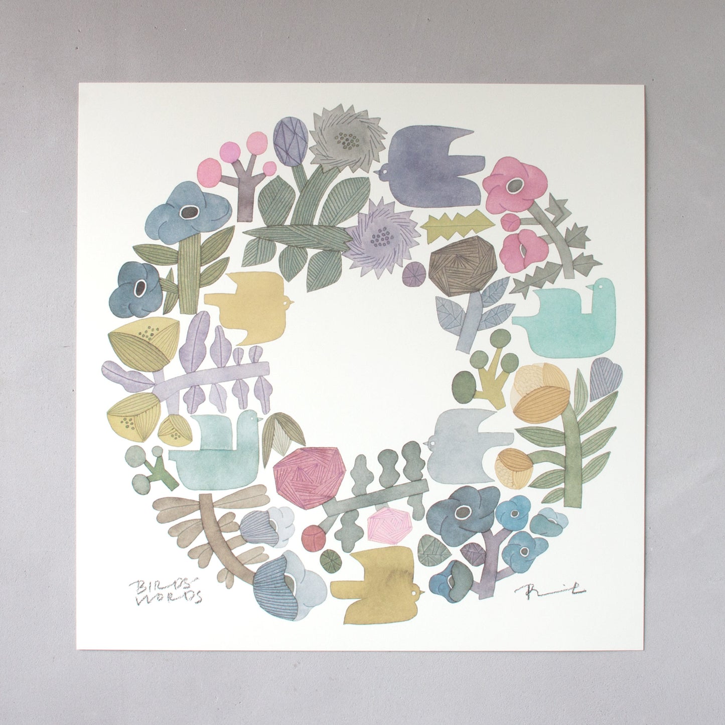 ポスター 60cm / SHABBY WREATH