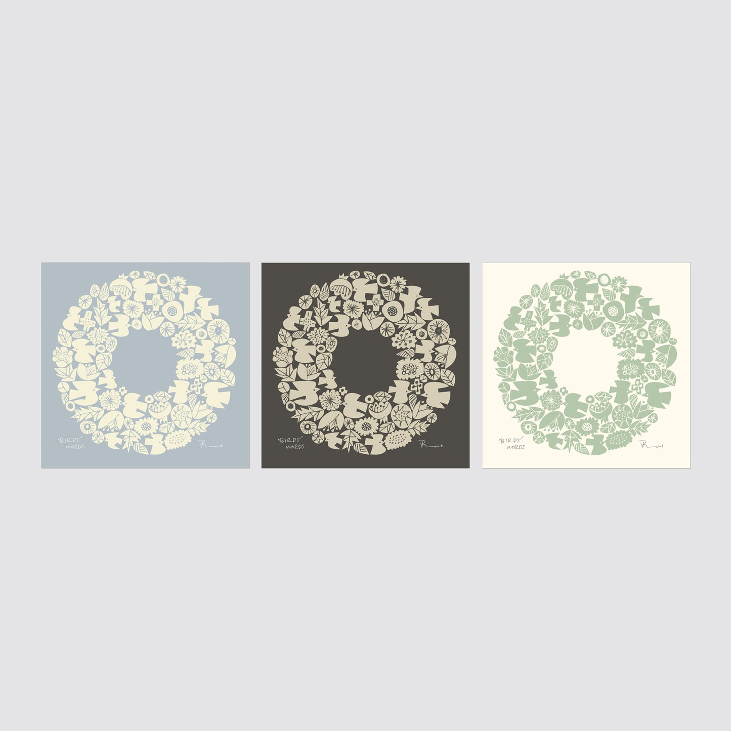 シルクスクリーン 30cm / WREATH