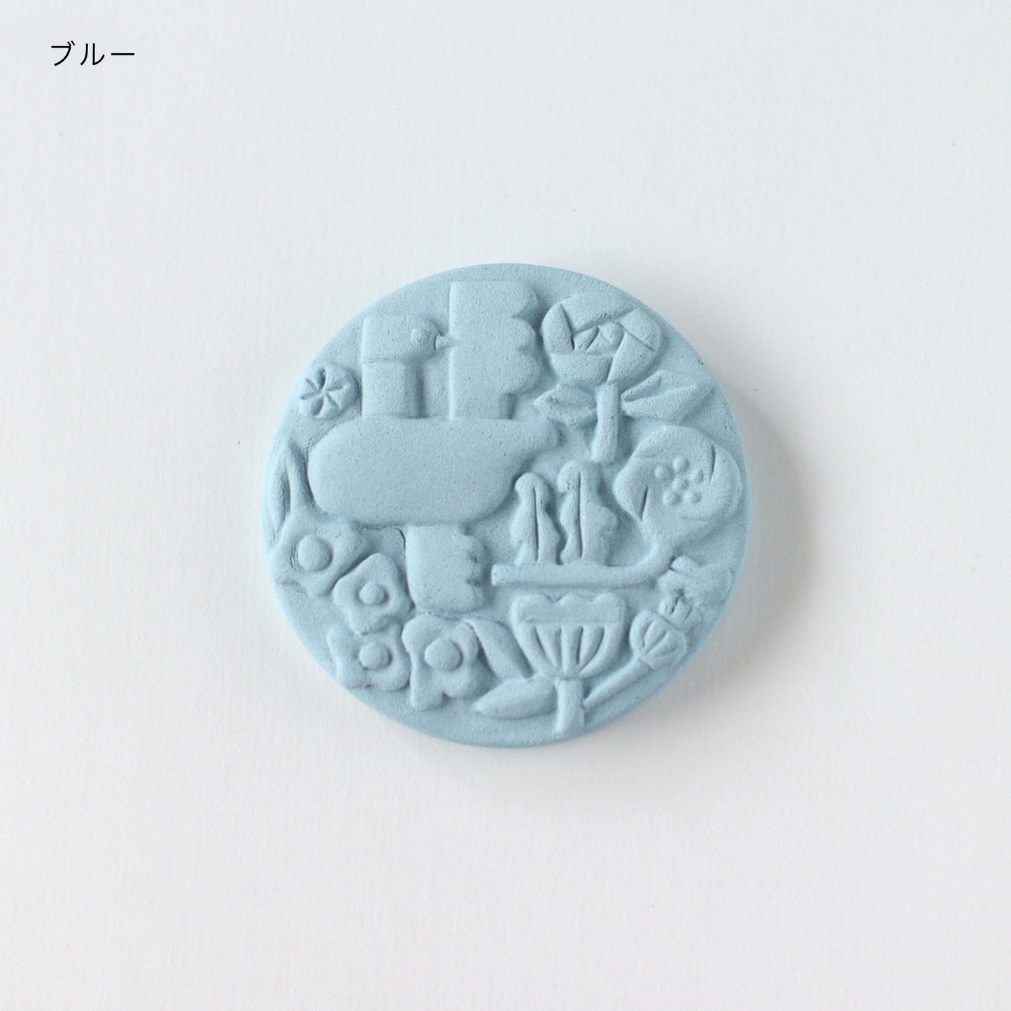 CERAMIC AROMA STONE / BIRDS & FLOWERS
