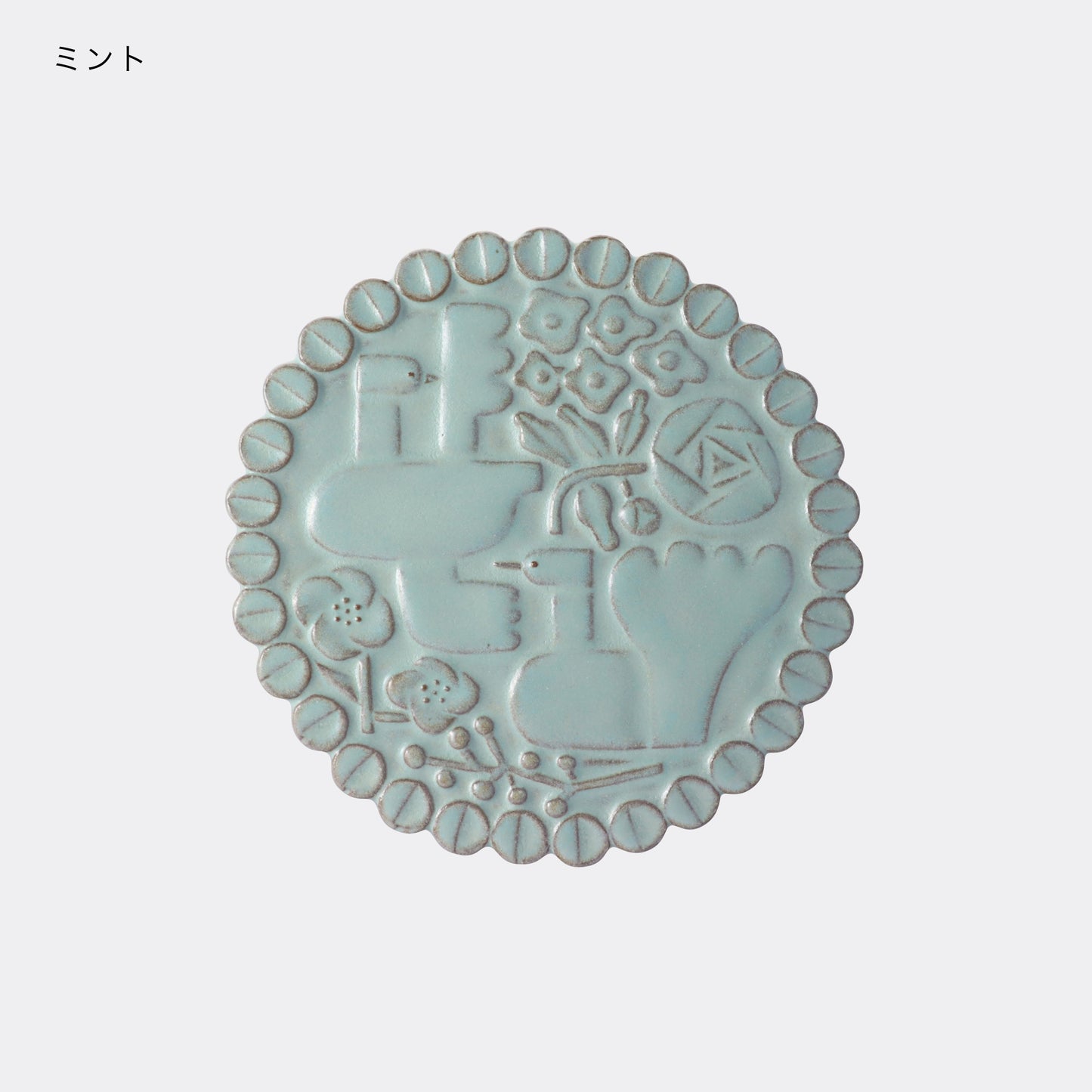 CERAMIC RELIEF PLATE / CIRCLE