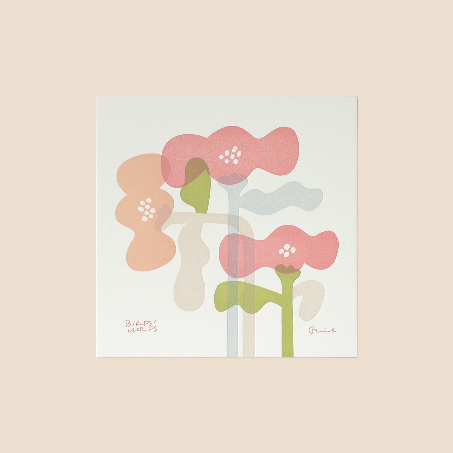 LETTER PRESS POSTER / bloom