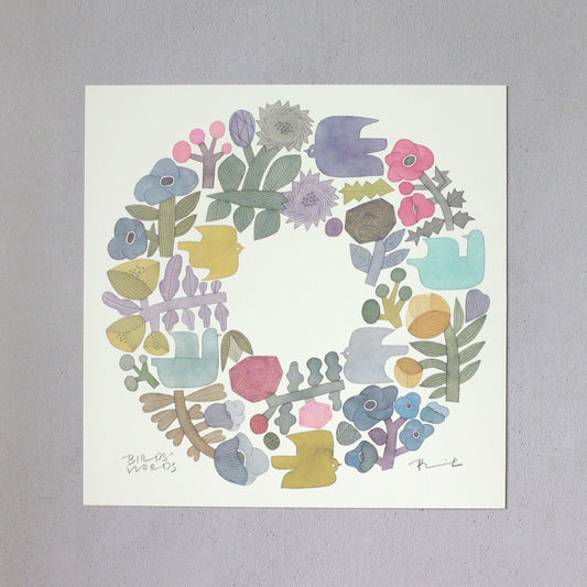 ポスター 30cm / SHABBY WREATH