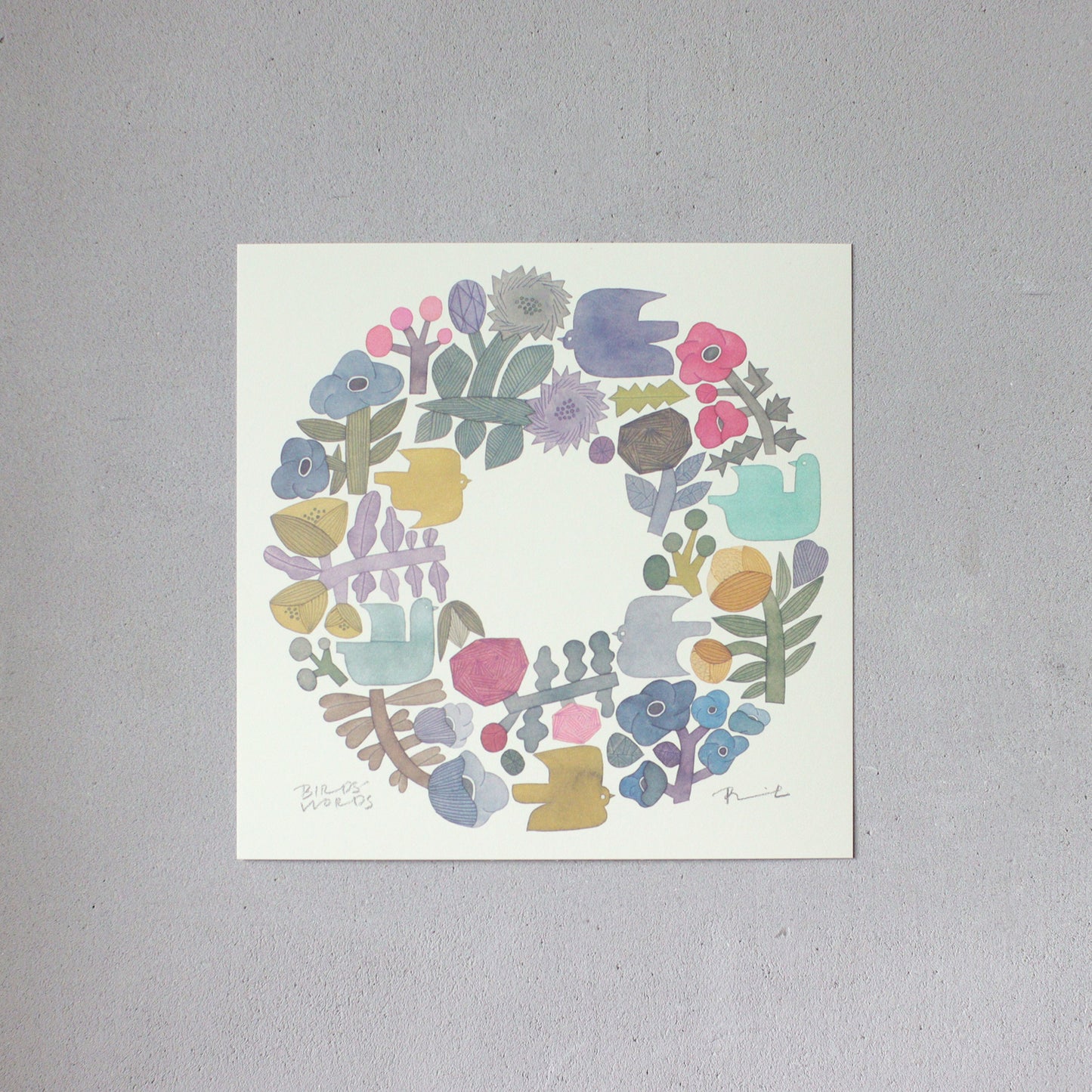 ポスター 20cm / SHABBY WREATH