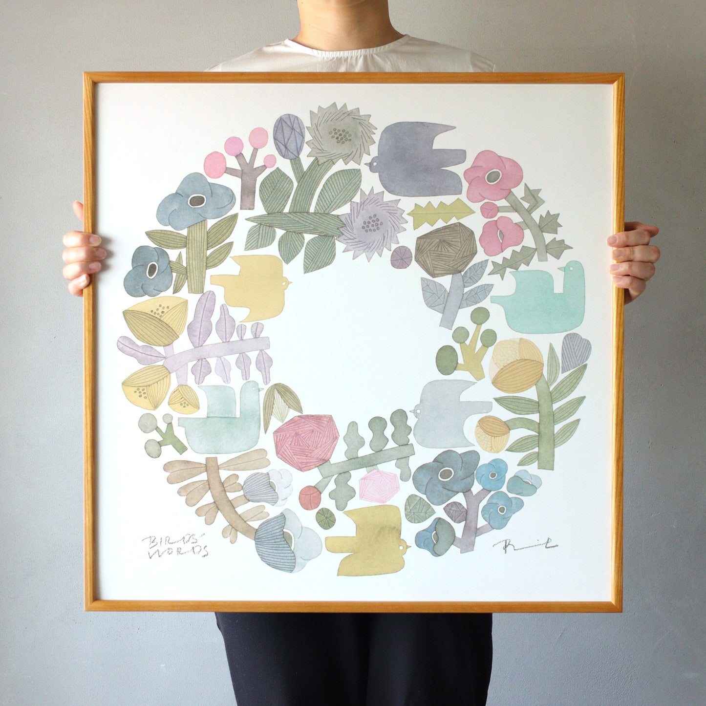 ポスター 60cm / SHABBY WREATH