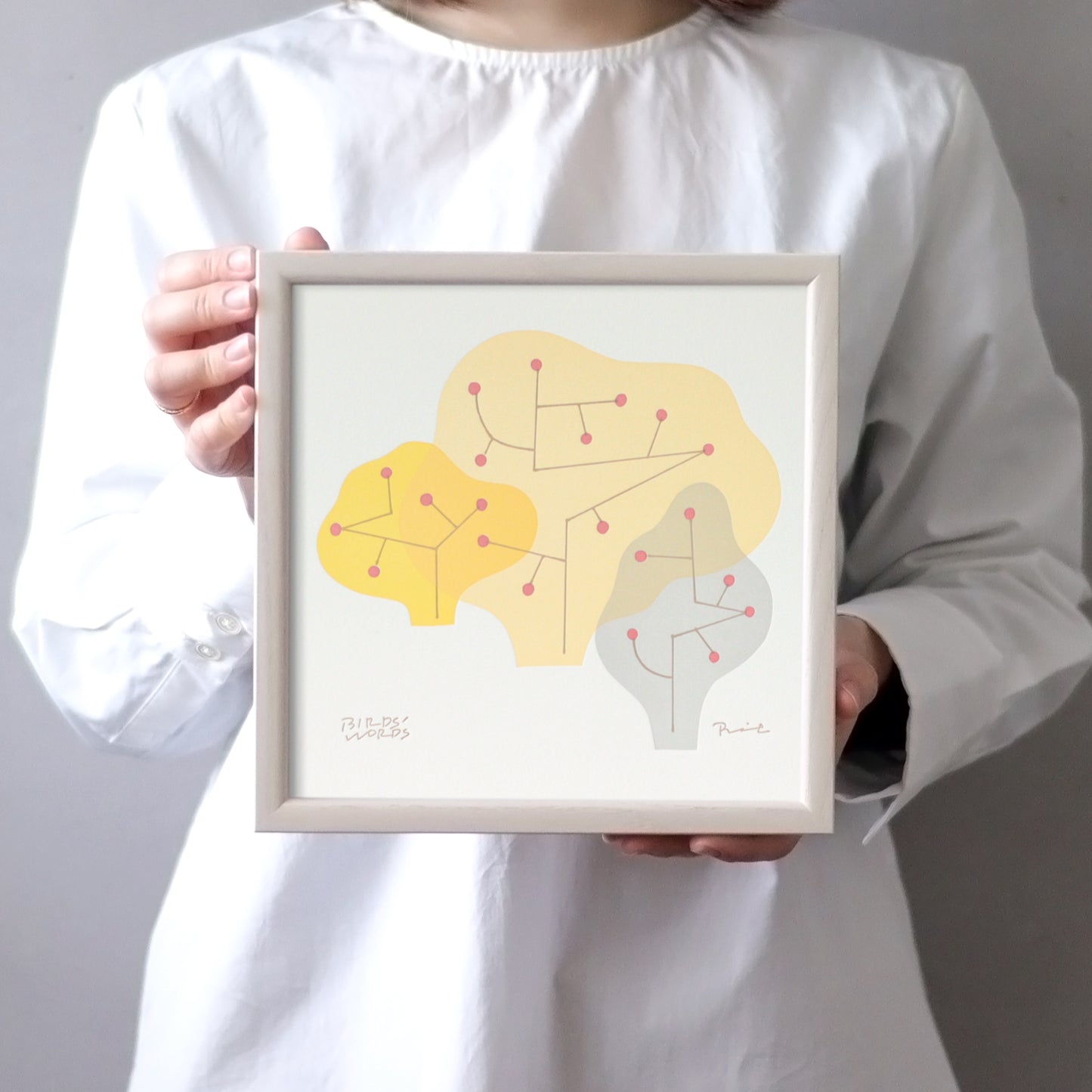 LETTER PRESS POSTER / warm forest