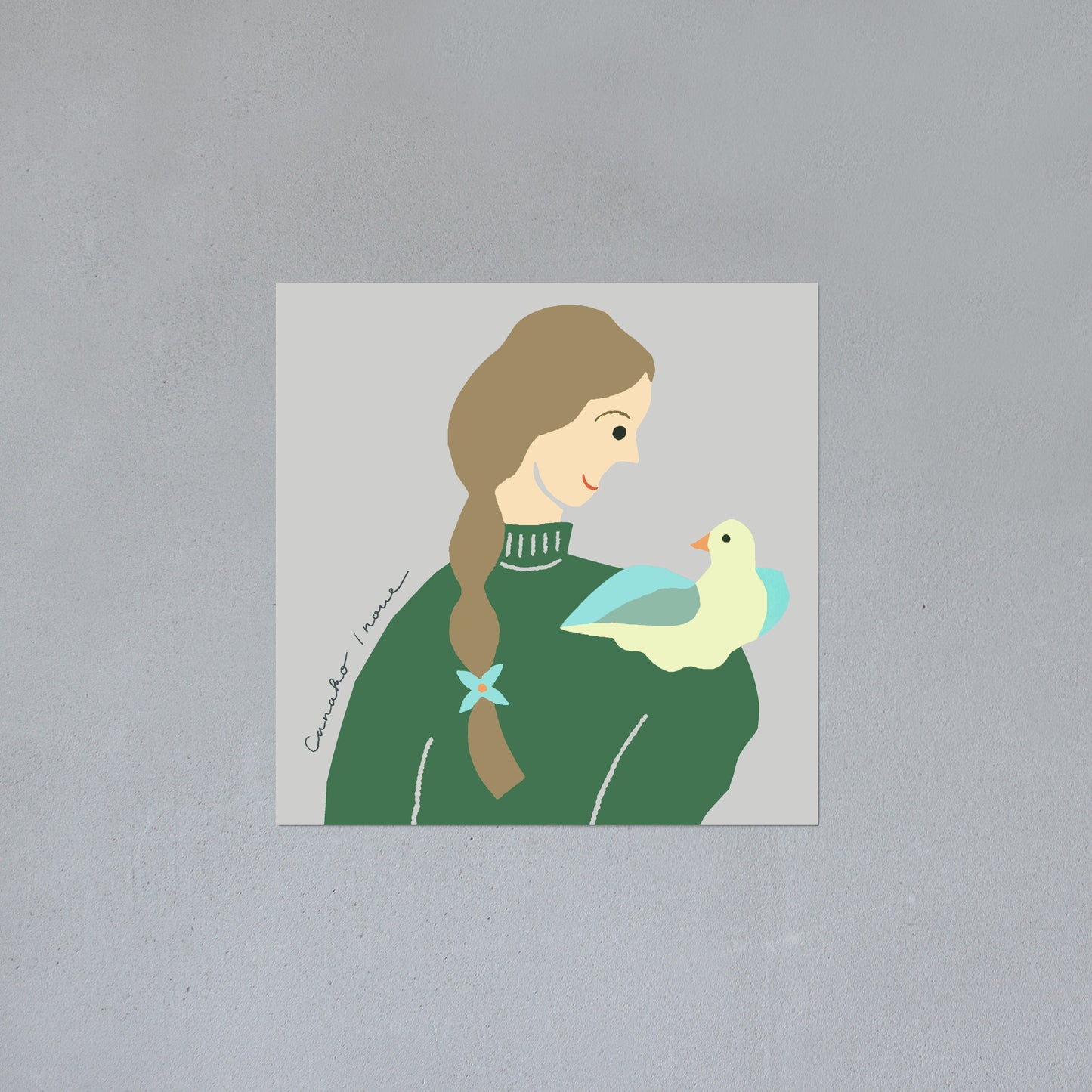 ポスター 15cm / CI-Bird on shoulder