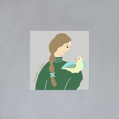 ポスター 15cm / CI-Bird on shoulder