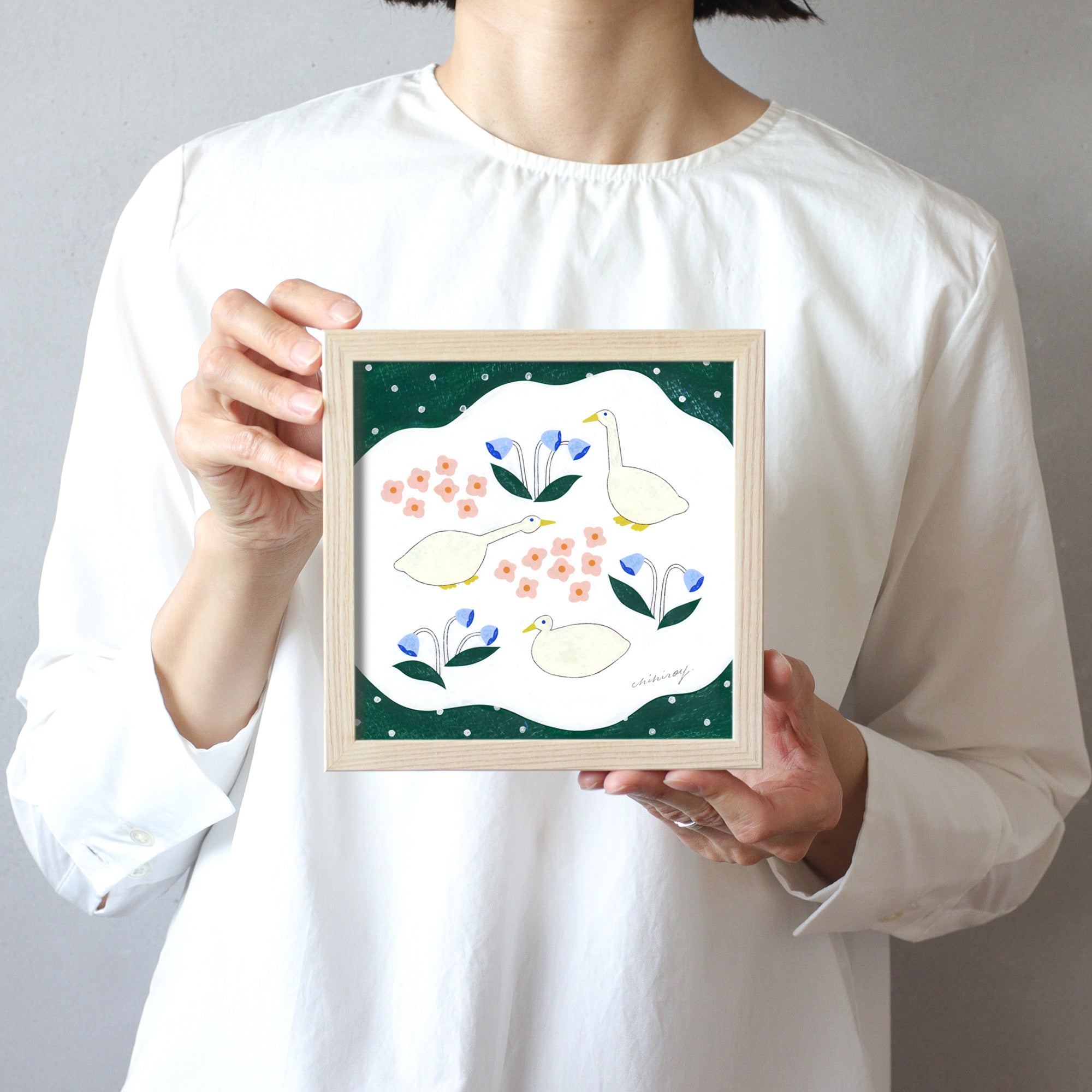 ポスター 15cm / YC-snowy day – BIRDS' WORDS