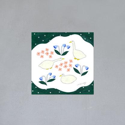 ポスター 15cm / YC-snowy day