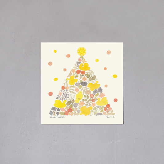 ポスター 15cm / TWINKLE TREE [warm]