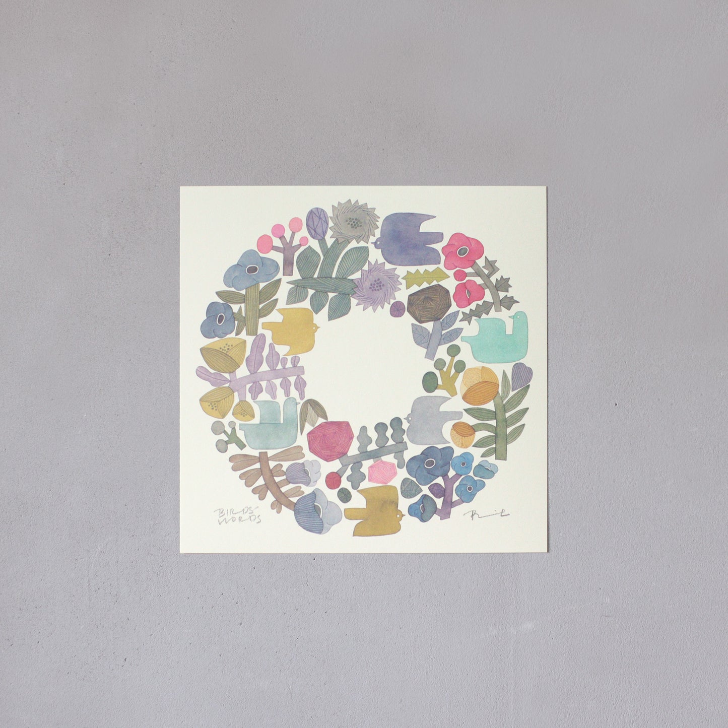 ポスター 15cm / SHABBY WREATH