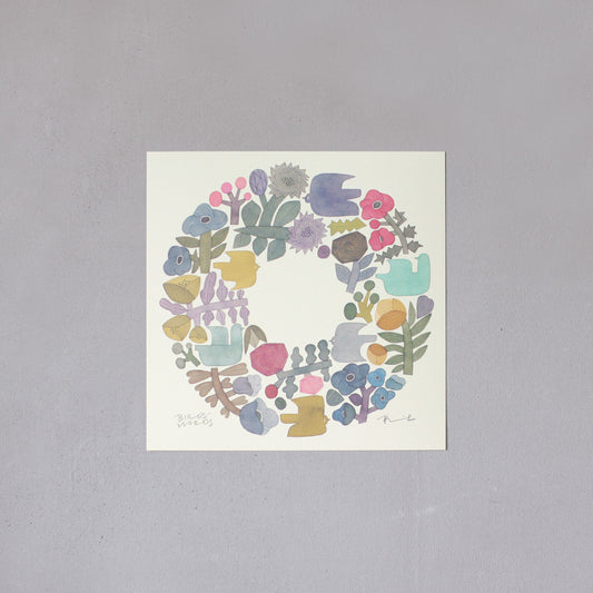 ポスター 15cm / SHABBY WREATH