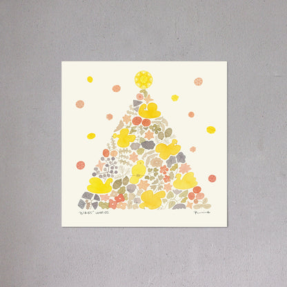 ポスター 20cm / TWINKLE TREE [warm]