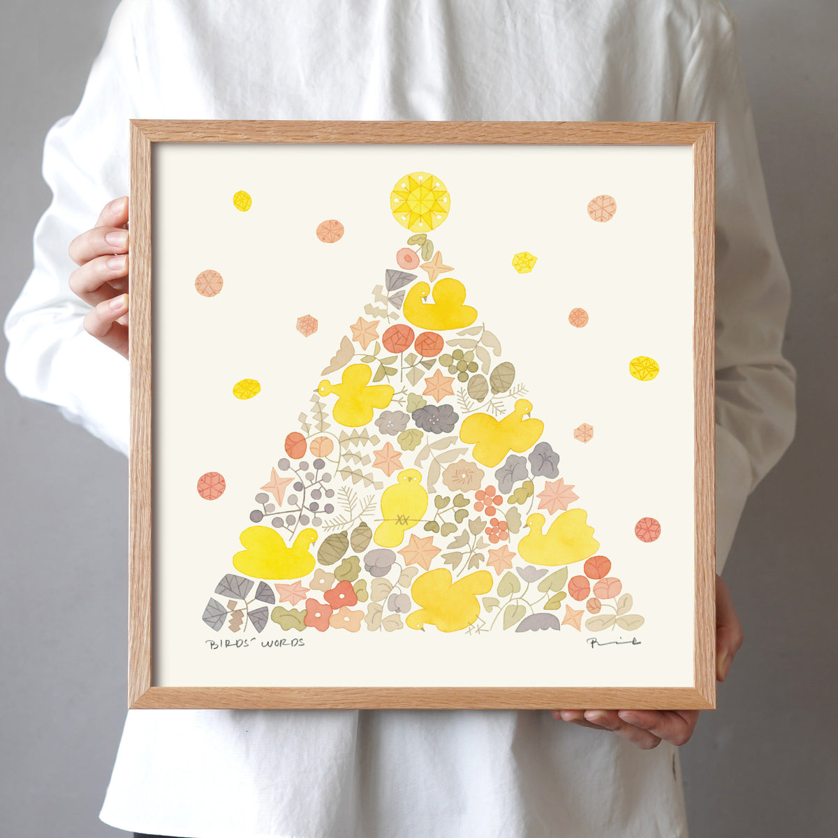 ポスター 30cm / TWINKLE TREE [warm]