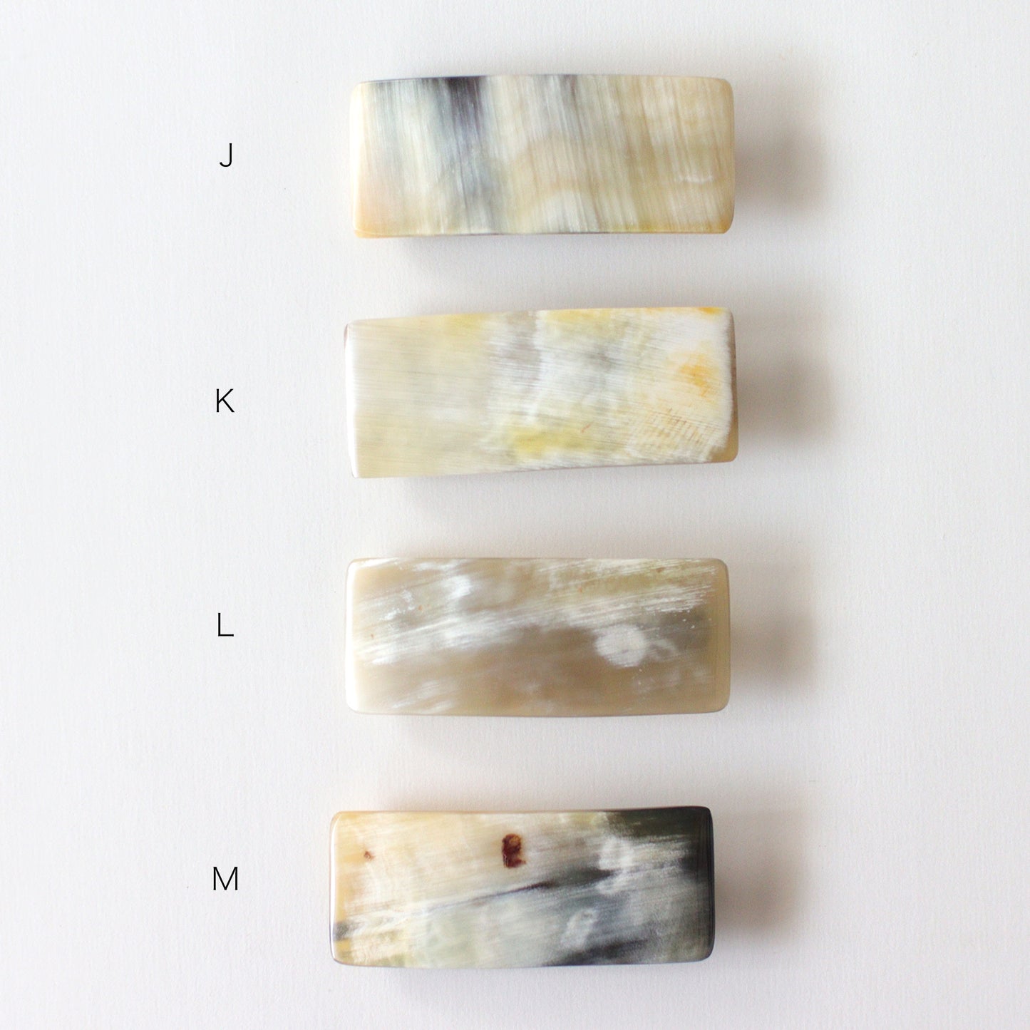 [KOSTKAMM] 水牛角ヘアクリップ/ 6cm [#9534]