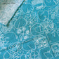 LINEN HANDKERCHIEF / BIRDS & FLOWERS