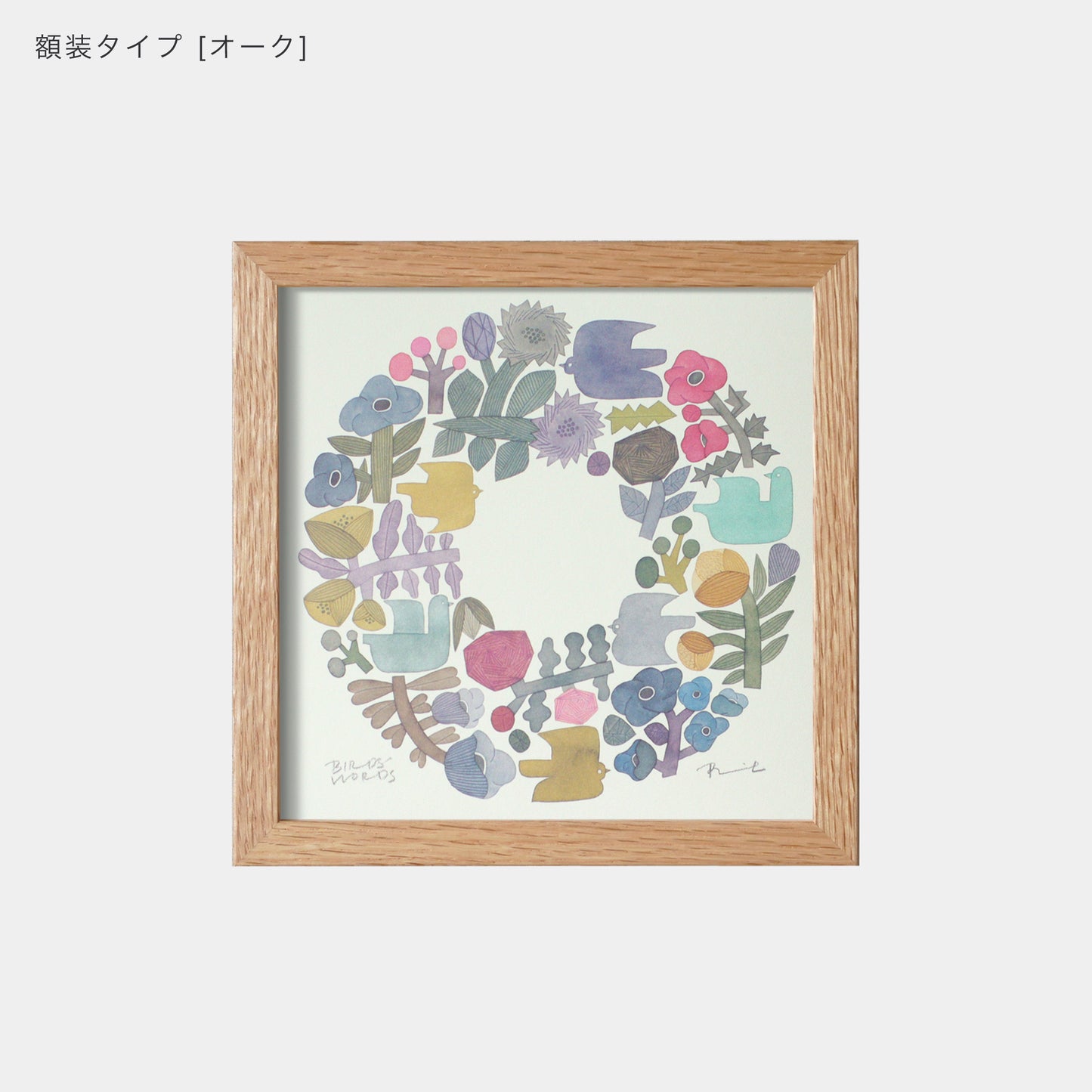 ポスター 15cm / SHABBY WREATH