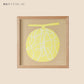 LETTER PRESS POSTER [TOMOTAKE] T-melon