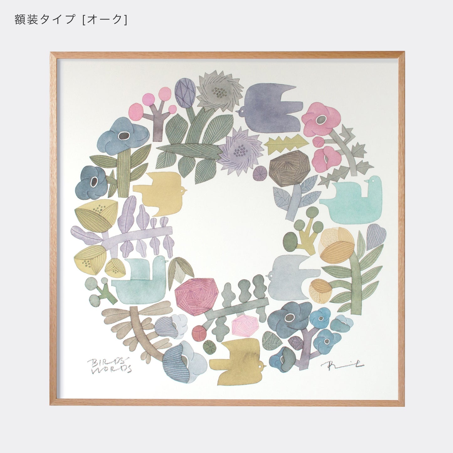 ポスター 60cm / SHABBY WREATH