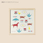 LETTER PRESS POSTER [YASUHARA CHIHIRO] YC-animal garden