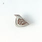 BIRD TILE BROOCH ＜WH/BR＞