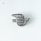 BIRD TILE BROOCH ＜WH/BK＞