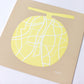 LETTER PRESS POSTER [TOMOTAKE] T-melon