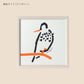 LETTER PRESS POSTER [HASHIMOTO NAOKO] HN-bird