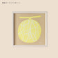 LETTER PRESS POSTER [TOMOTAKE] T-melon