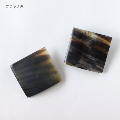 [KOSTKAMM] 水牛角ヘアクリップ / スクエア [#9539]